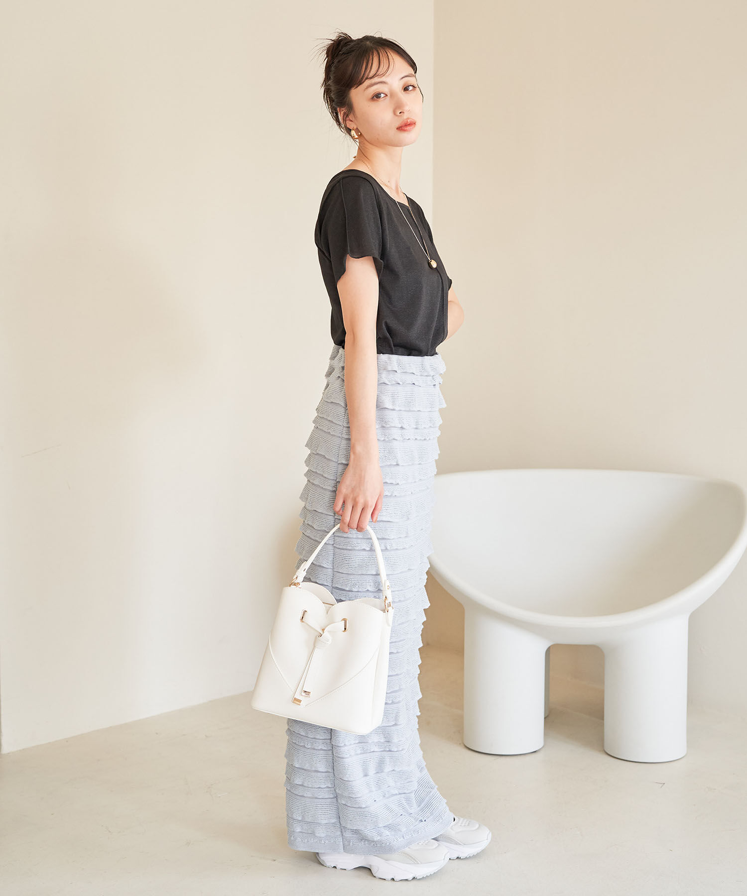 VIS「【追加生産】【2WAY】ハートカットバッグ」|ハンドバッグ|