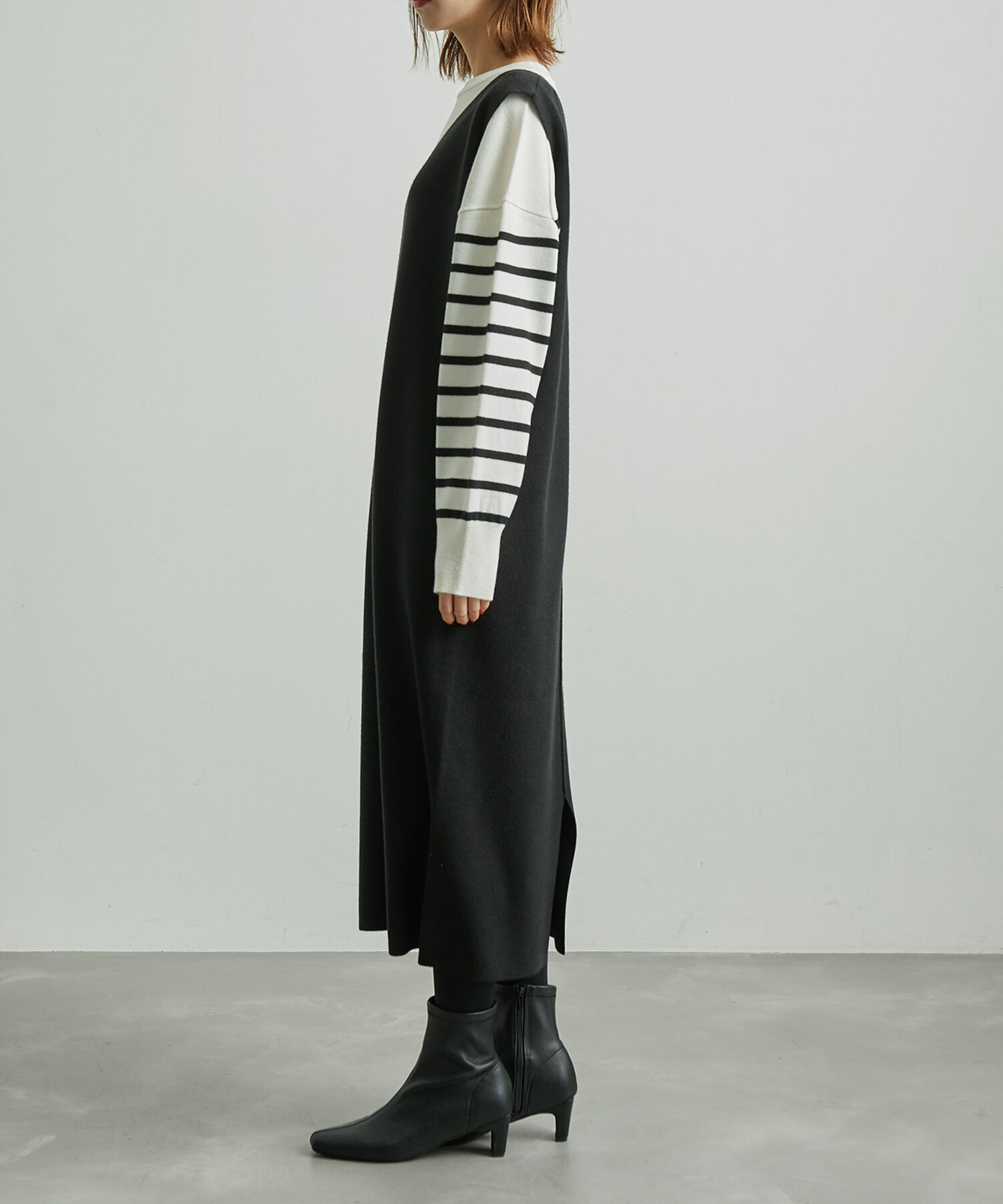 Rope&rsquo;Picnic「アンチピリングニットジャンパースカート」|ジャンパースカート|