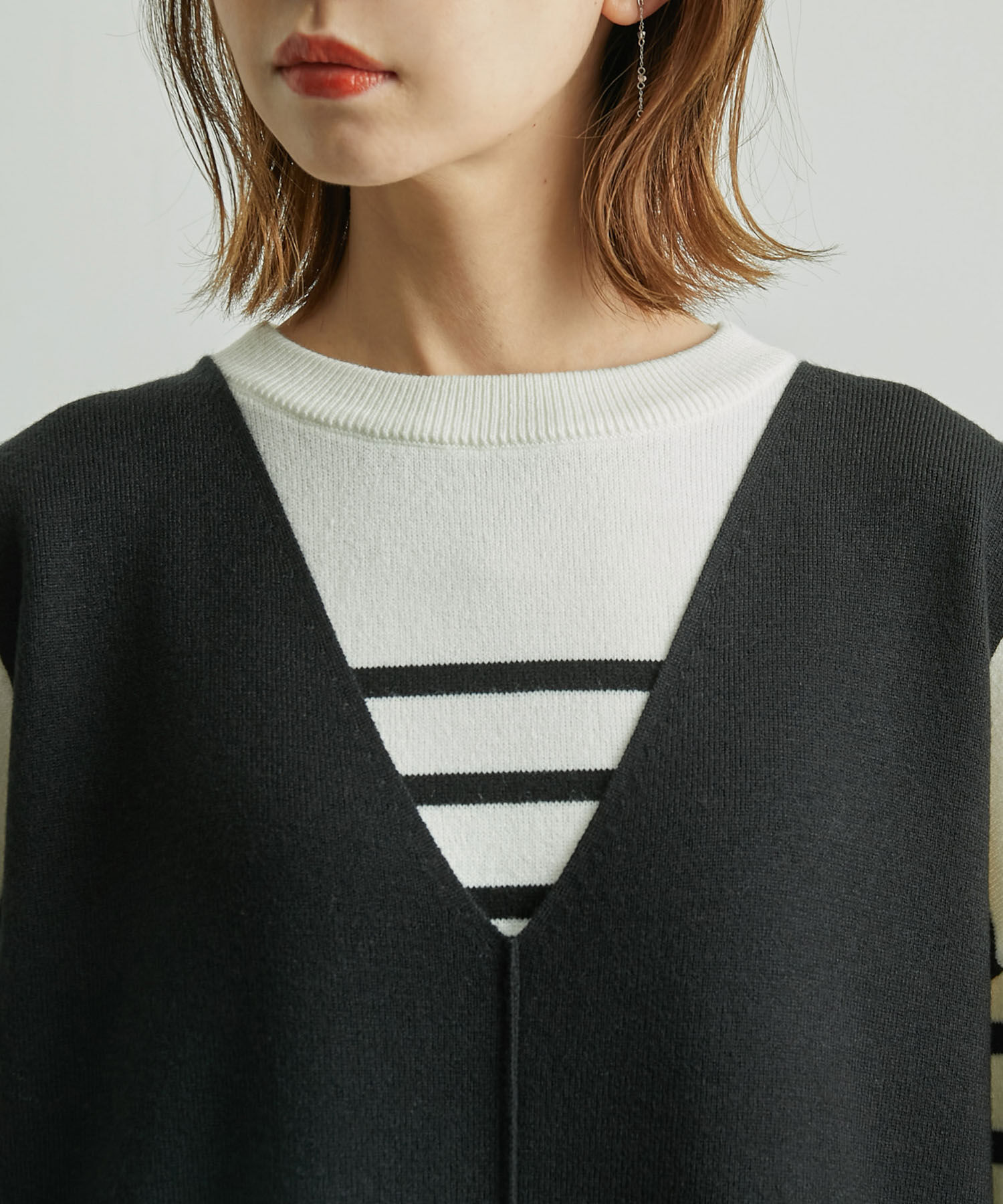 Rope&rsquo;Picnic「アンチピリングニットジャンパースカート」|ジャンパースカート|