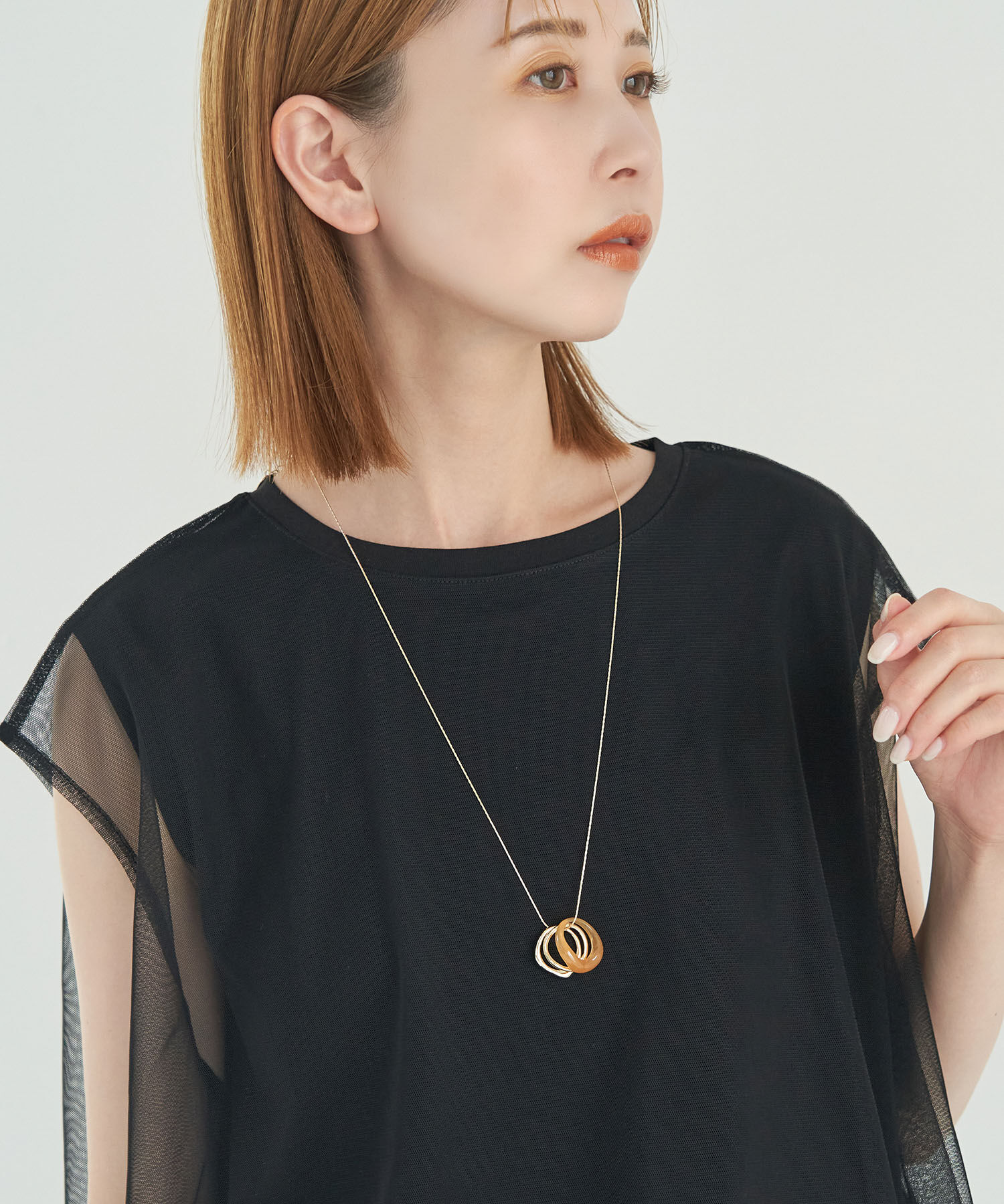 ROPE PICNIC PASSAGE「マーブルリングトップペンダント」|ネックレス|