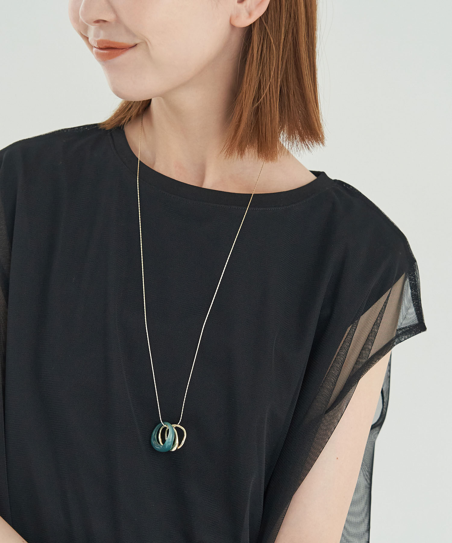 ROPE PICNIC PASSAGE「マーブルリングトップペンダント」|ネックレス|