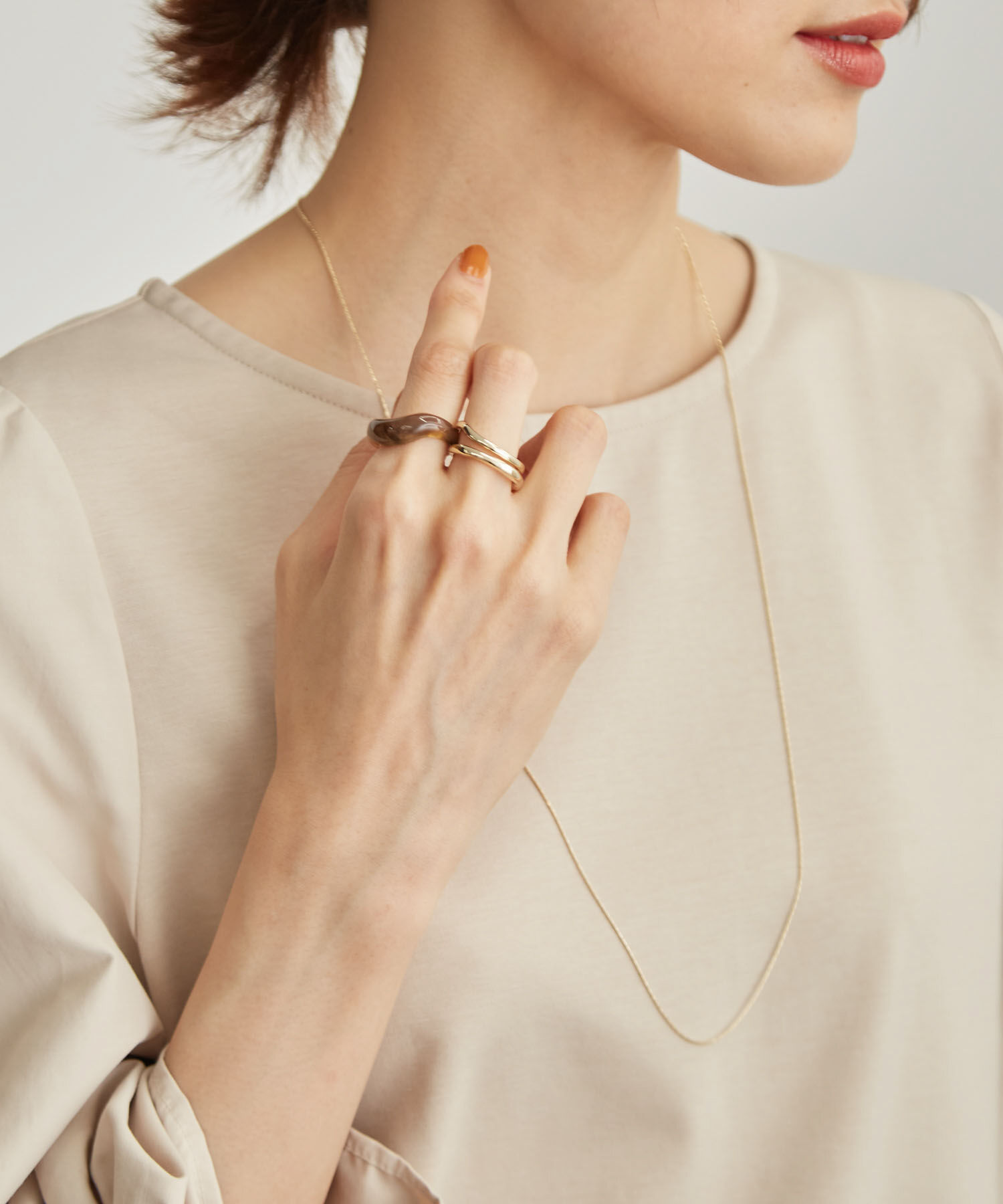 ROPE PICNIC PASSAGE「マーブルリングトップペンダント」|ネックレス|