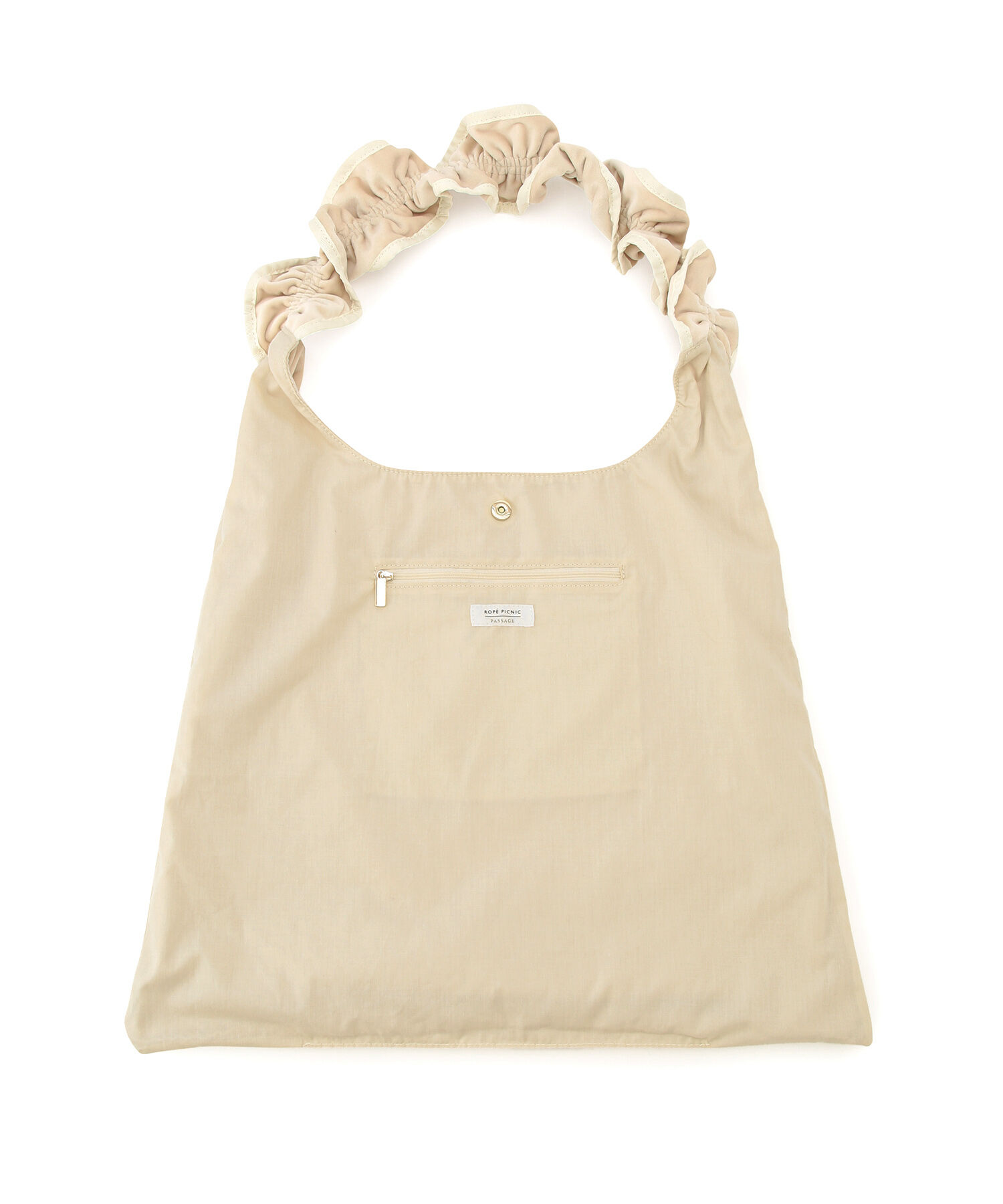 ROPE PICNIC PASSAGE「【WEB限定カラー:グリーン】A4対応/2WAYフリルベロアワンショルダーバッグ」|ショルダー・メッセンジャー|