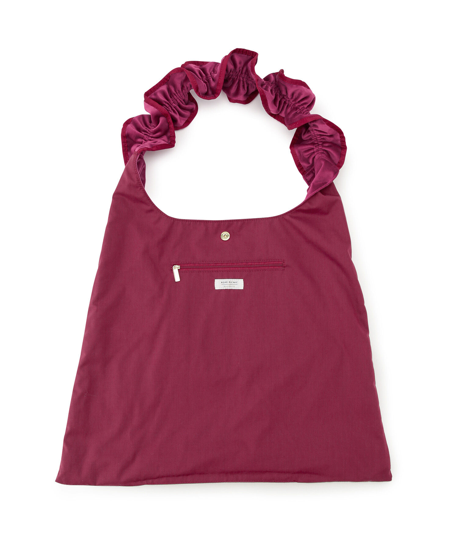 ROPE PICNIC PASSAGE「【WEB限定カラー:グリーン】A4対応/2WAYフリルベロアワンショルダーバッグ」|ショルダー・メッセンジャー|