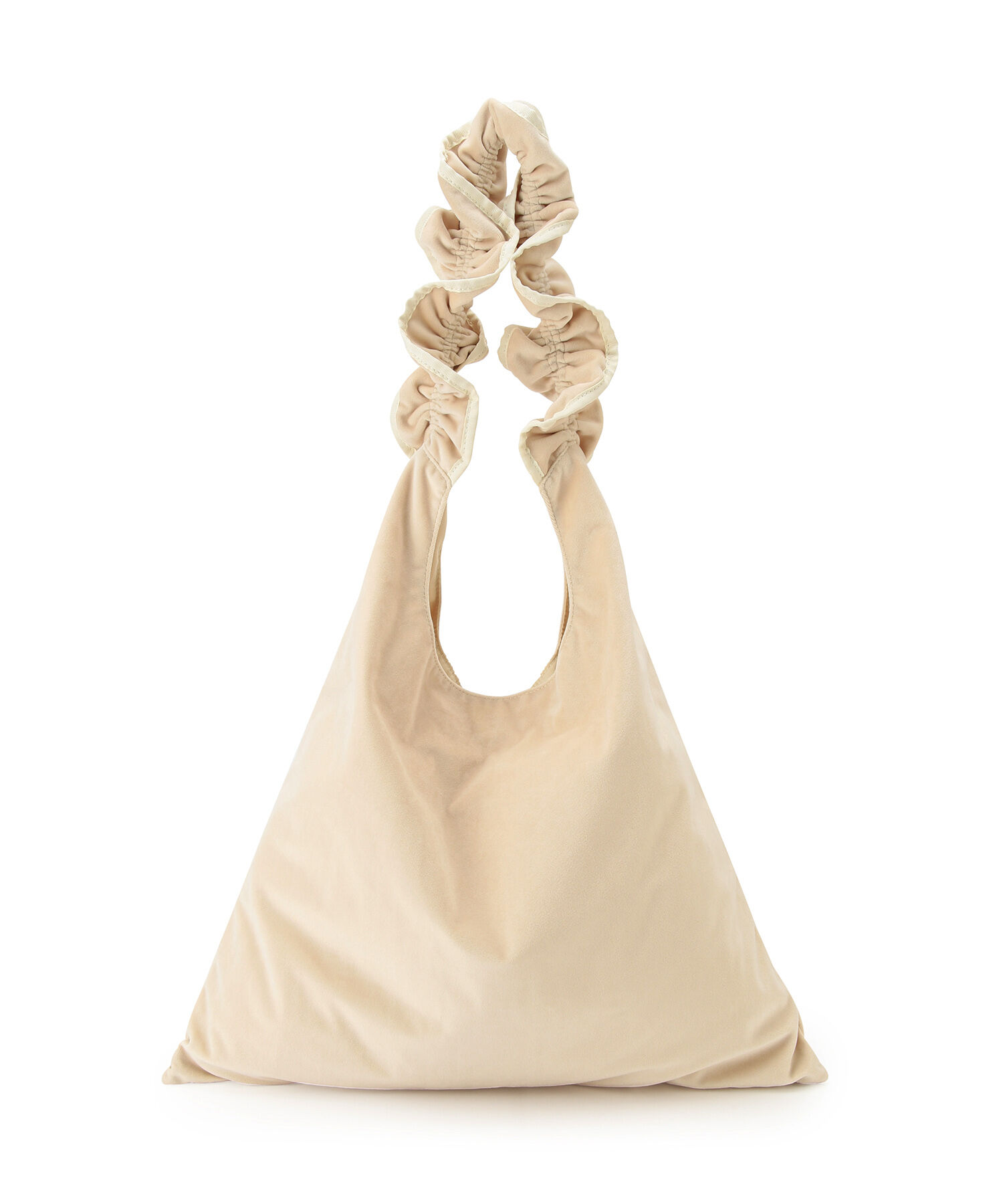 ROPE PICNIC PASSAGE「【WEB限定カラー:グリーン】A4対応/2WAYフリルベロアワンショルダーバッグ」|ショルダー・メッセンジャー|