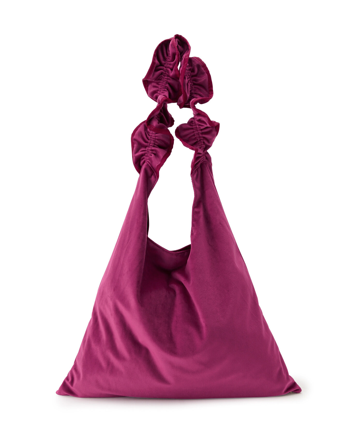 ROPE PICNIC PASSAGE「【WEB限定カラー:グリーン】A4対応/2WAYフリルベロアワンショルダーバッグ」|ショルダー・メッセンジャー|