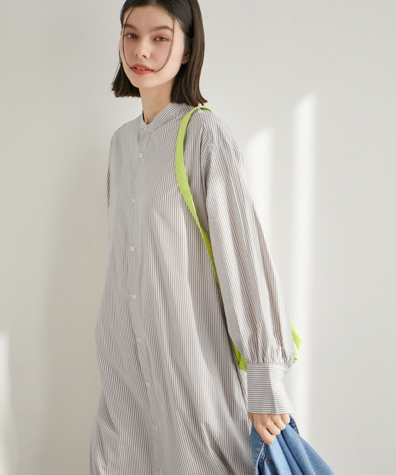 Rope&rsquo;Picnic「【一部店舗限定】ストライプシャツワンピース」|その他|ベージュ(27)