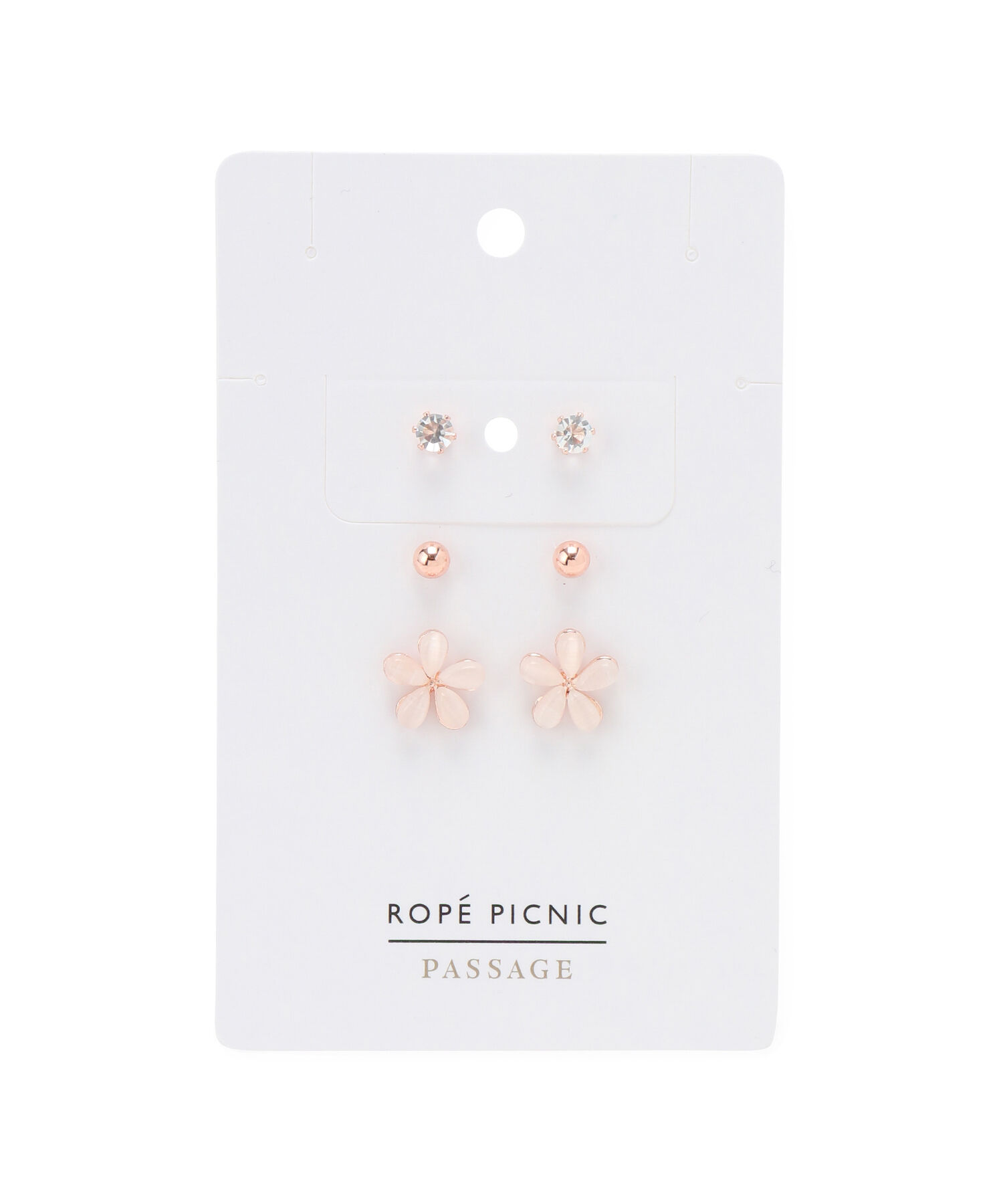 ROPE PICNIC PASSAGE「マーブルフラワーピアスセット」|ピアス|