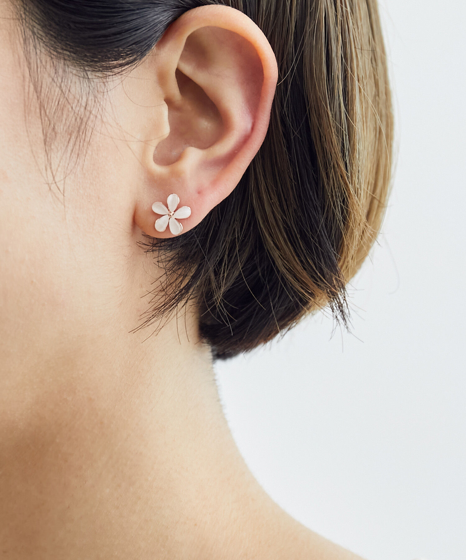 ROPE PICNIC PASSAGE「マーブルフラワーピアスセット」|ピアス|ゴールド系(92)