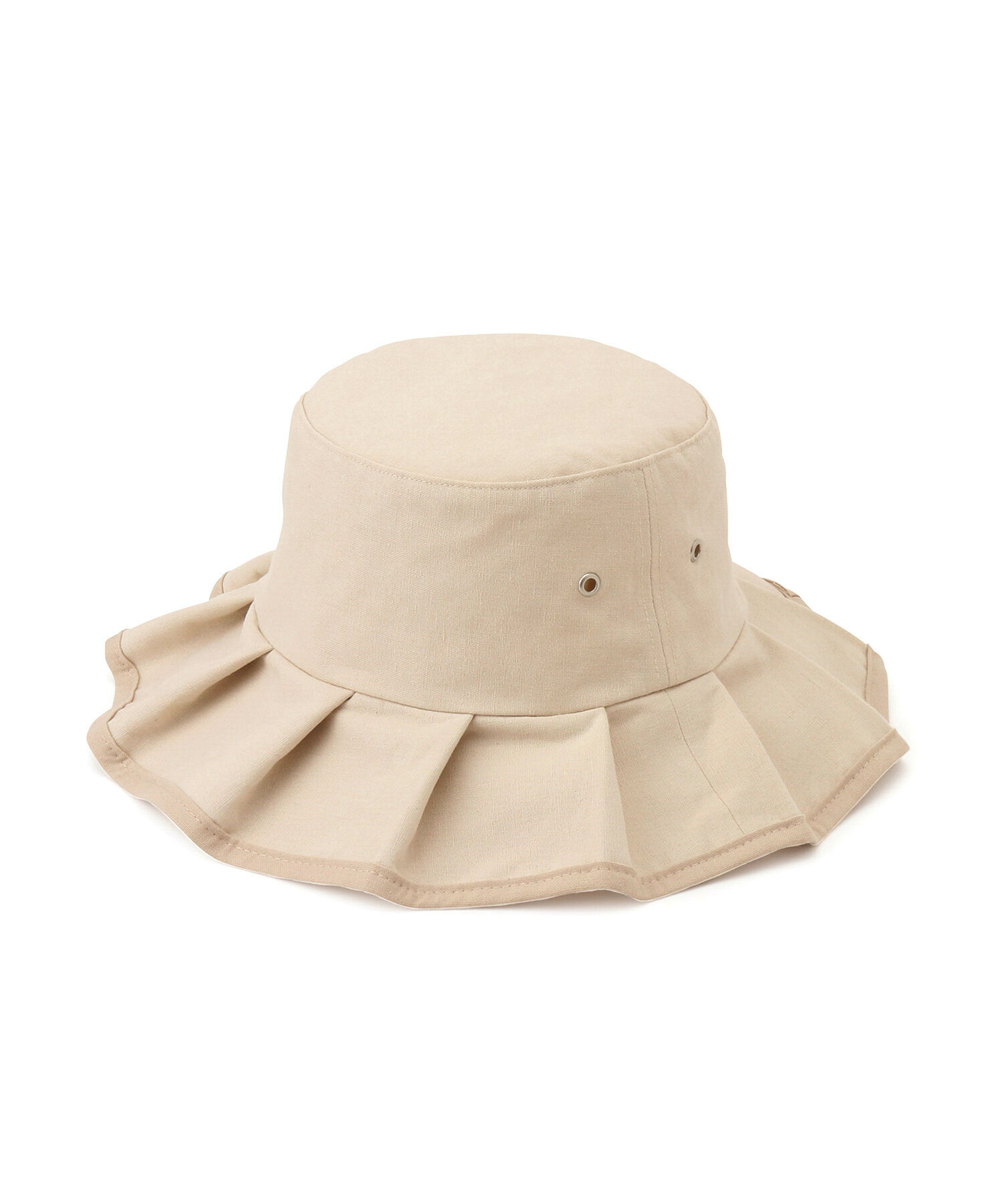 ROPE PICNIC PASSAGE「遮光麻混プリーツハット」|ハット|