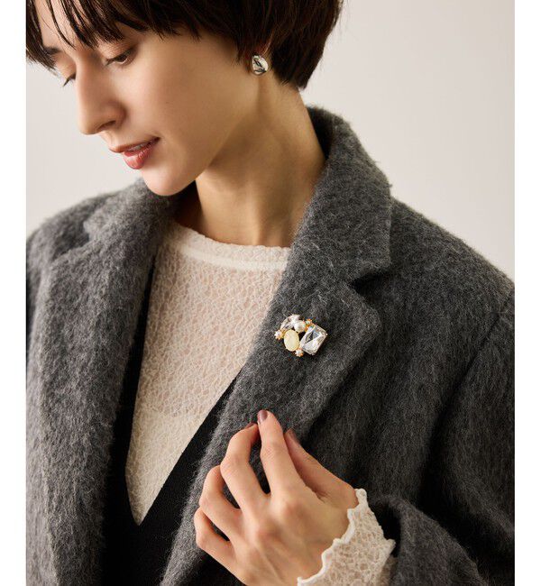 ROPE PICNIC PASSAGE「アソートビジューブローチ」|ブローチ・コサージュ|