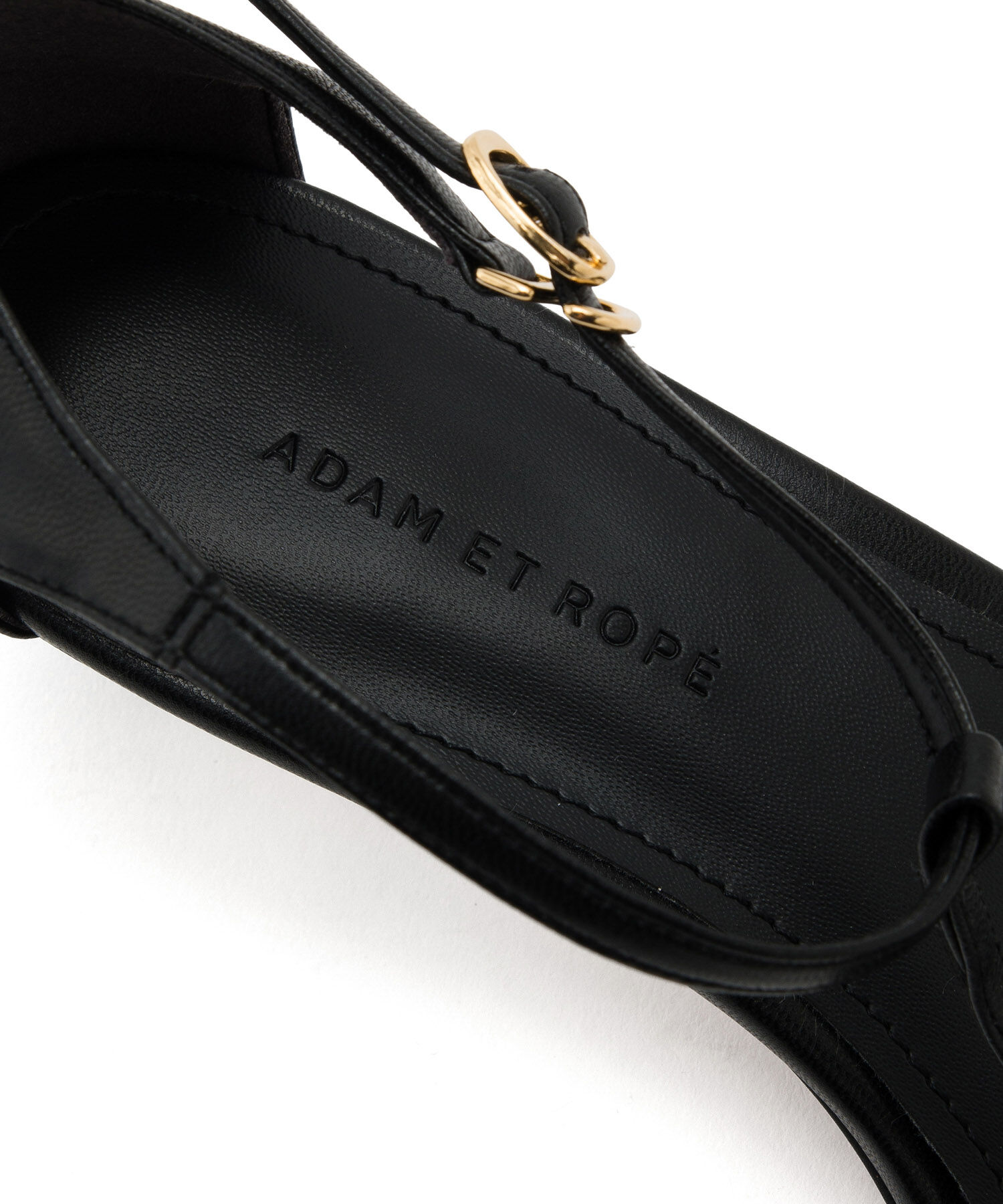 ADAM ET ROPE'「【サステナブル】ナロークロスストラップサンダル」|サンダル|