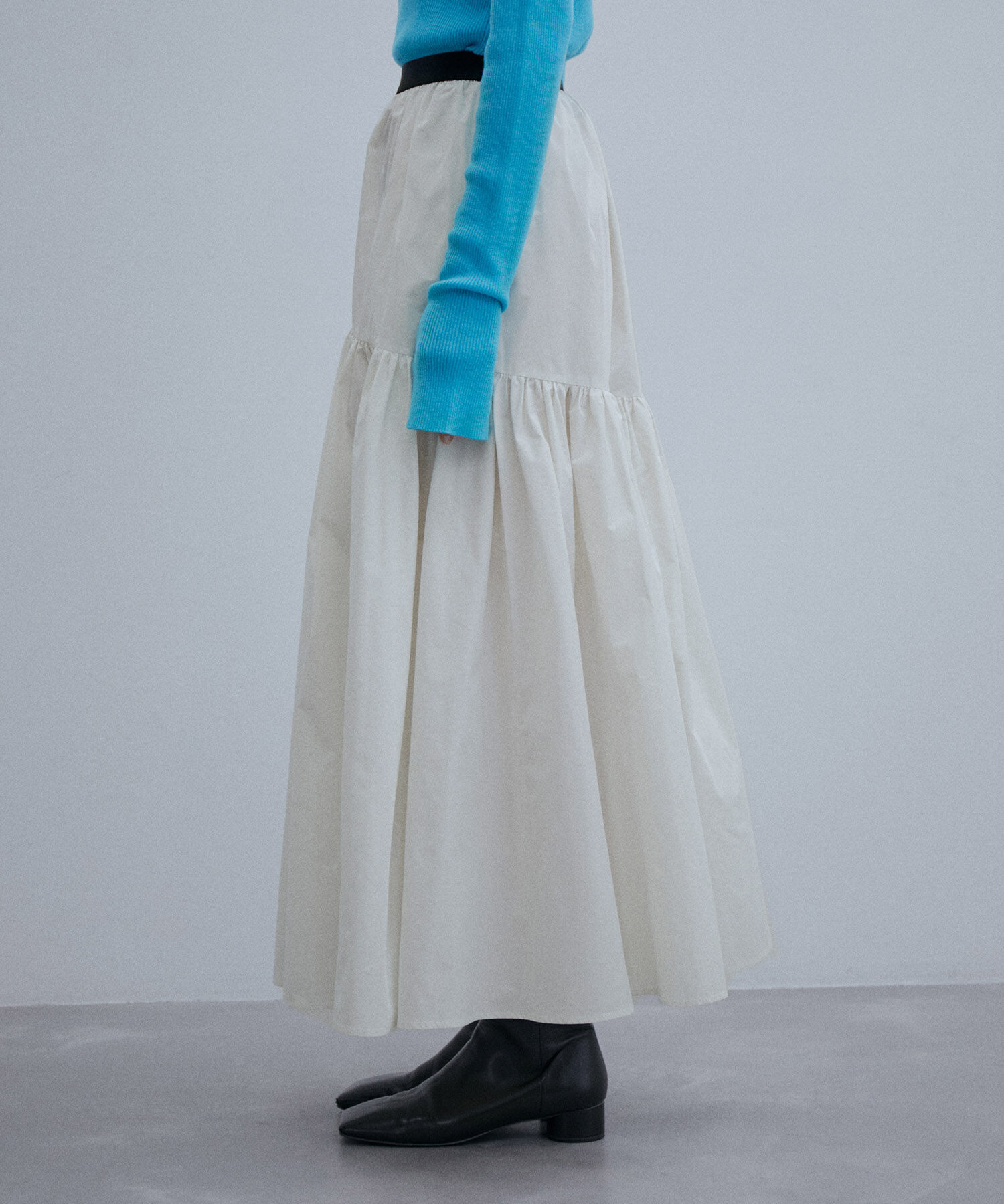 ADAM ET ROPE'「〈追加〉タフタティアードスカート」|スカート|