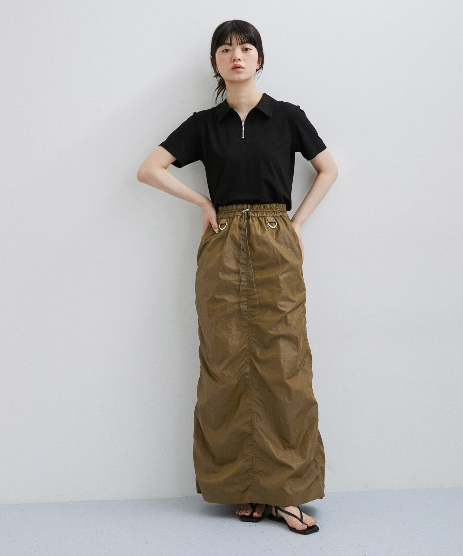 ADAM ET ROPE'「ロングイージースカート」|スカート|