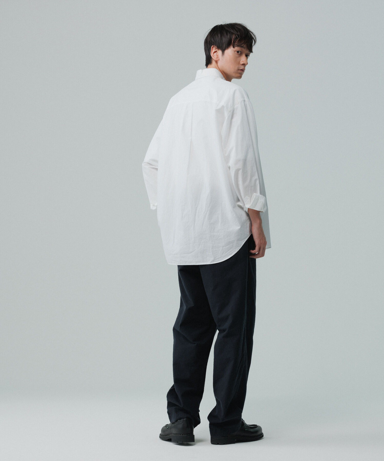 ADAM ET ROPE'「ビッグシルエット アソート レギュラーカラー シャツ / ロングシーズン着用可能」|シャツ・ブラウス|