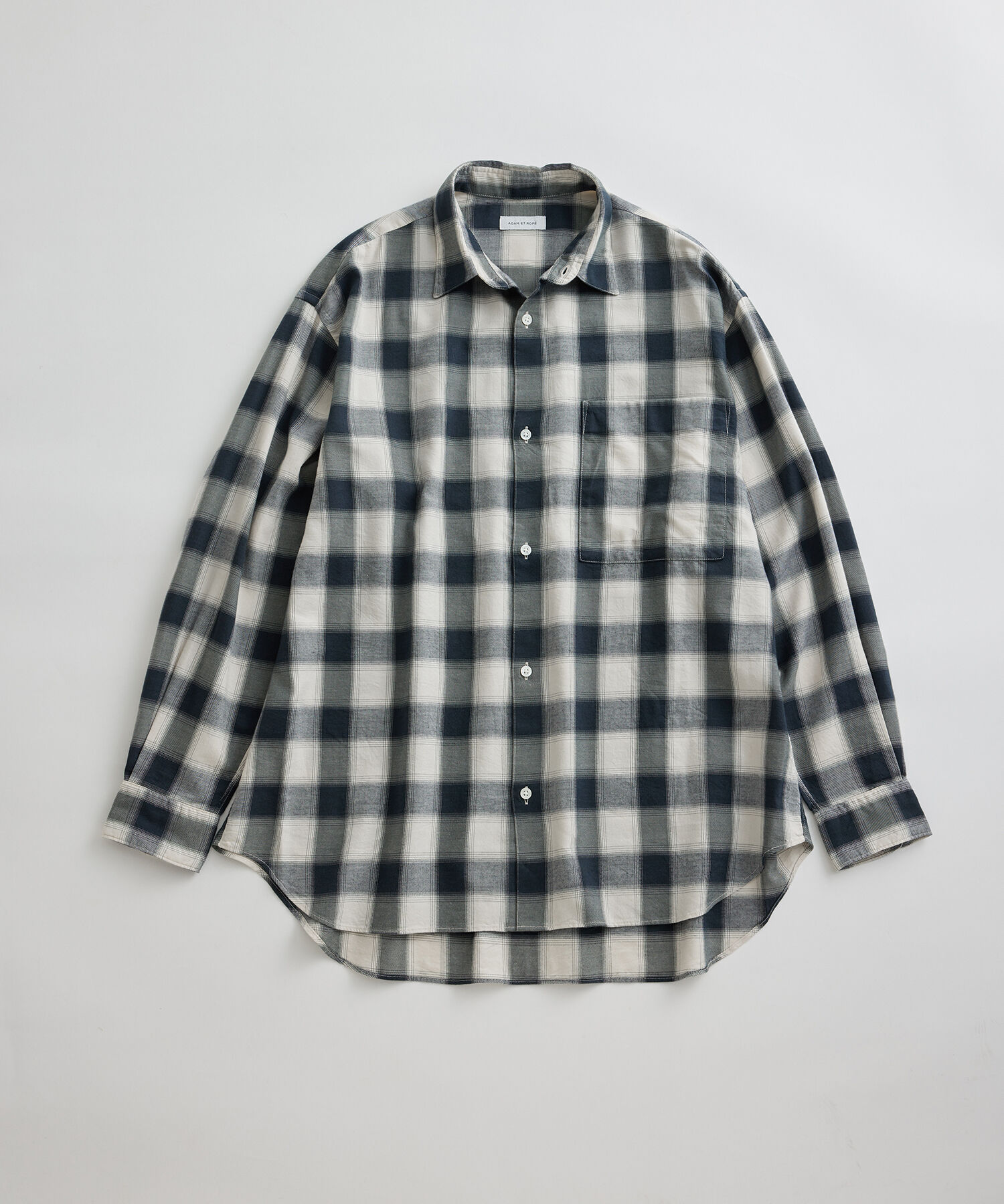 ADAM ET ROPE'「ビッグシルエット アソート レギュラーカラー シャツ / ロングシーズン着用可能」|シャツ・ブラウス|