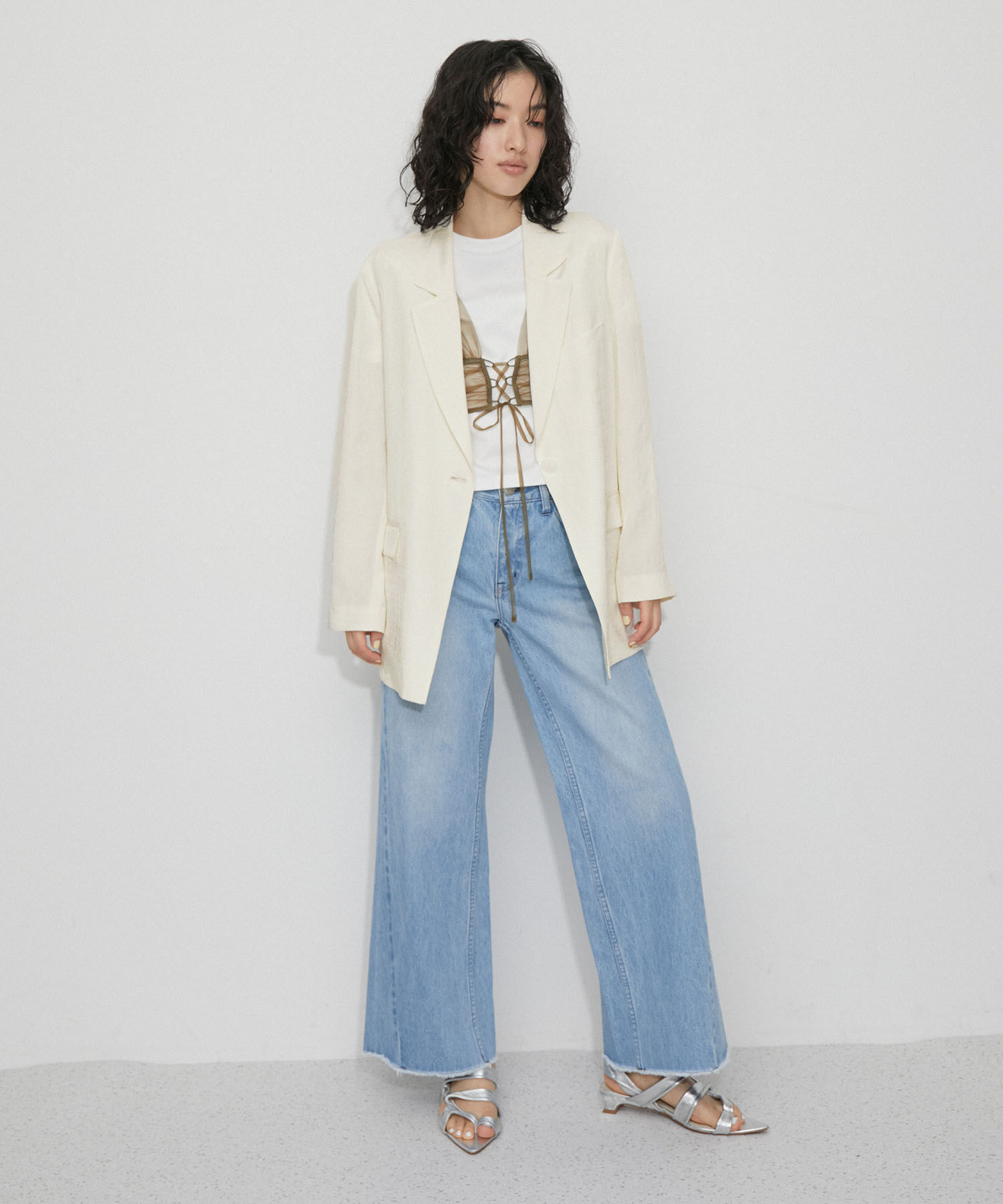 ADAM ET ROPE'「【サステナブル】ビンテージブライトテーラードジャケット」|テーラードジャケット|