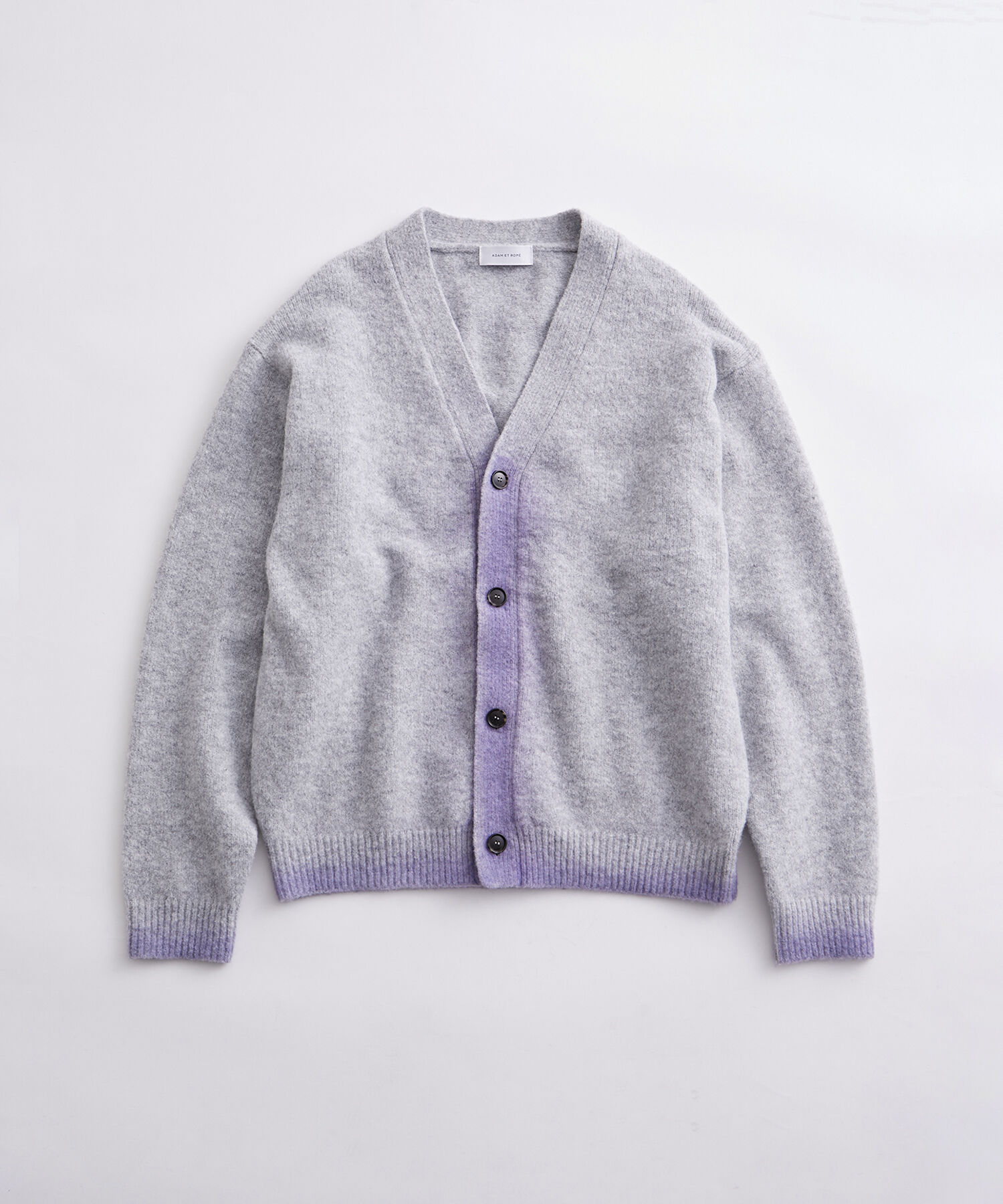 ADAM ET ROPE'「ルーズシルエット スプレーグラデーション Vネック カーディガン / ユニセックス」|カーディガン|