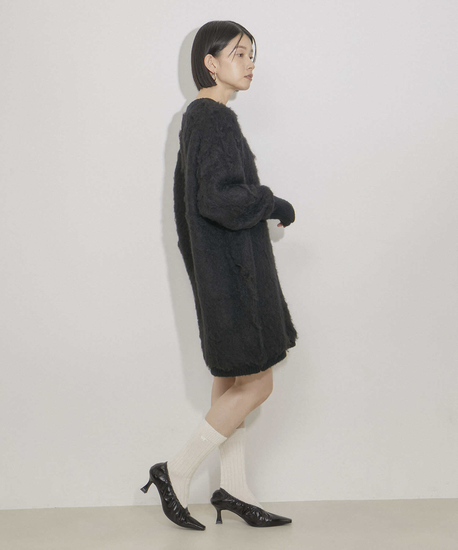 ADAM ET ROPE'「ARロゴヘアリーリブソックス」|ソックス|