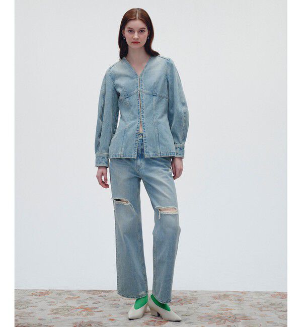 ADAM ET ROPE'「【サステナブル】Iラインデニム」|デニム|