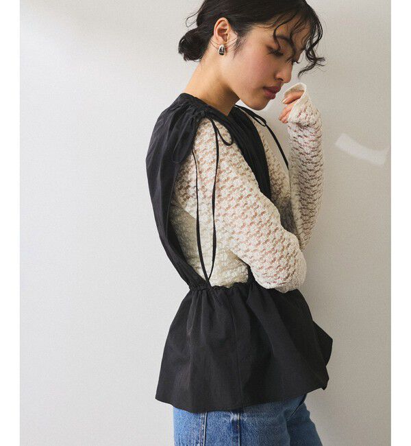 ADAM ET ROPE'「【WEB限定】・【新色追加】ペプラムビスチェ」|その他|クロメイン