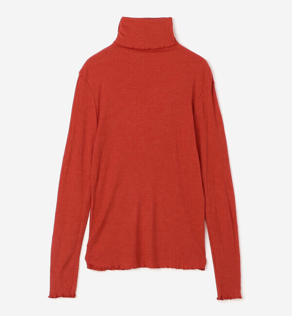  「TICCA | ウールシルク ボトルネックプルオーバー WOMEN」|Tシャツ・カットソー|