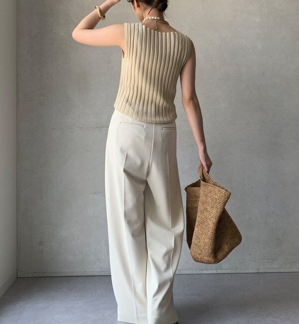  「【WEB限定】ラメリブニットタンク」|ニット・セーター|