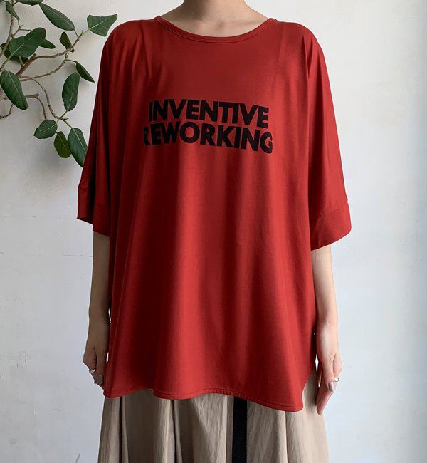  「【WEB限定】接触冷感ドルマンロゴTEE」|Tシャツ・カットソー|