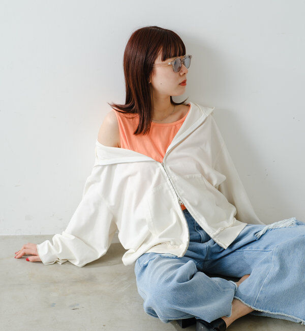  「*【WHIMSIC】サンフェードロゴタンクトップ」|キャミソール|