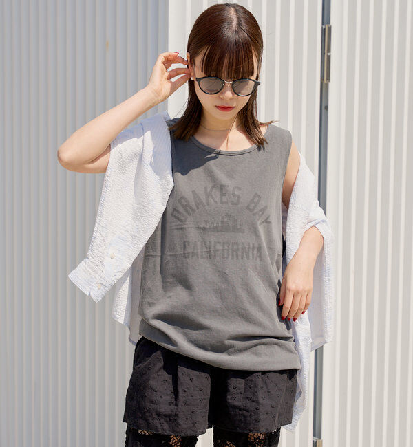  「*【WHIMSIC】サンフェードロゴタンクトップ」|キャミソール|