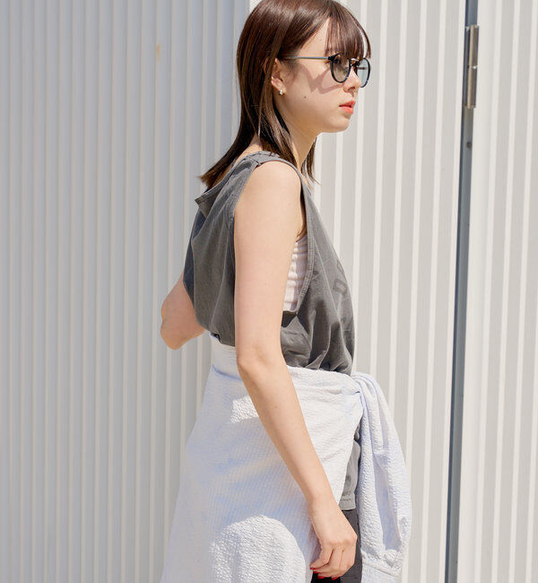  「*【WHIMSIC】サンフェードロゴタンクトップ」|キャミソール|