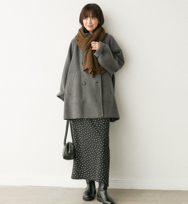  「【ストレッチ◎】ドットIラインタイトスカート」|スカート|