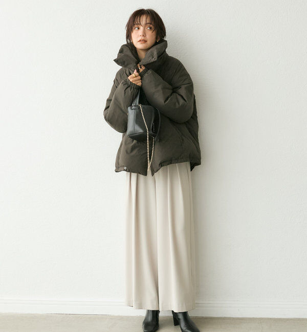 「【軽量705g】スタンドカラーダウンジャケット」|ダウン|