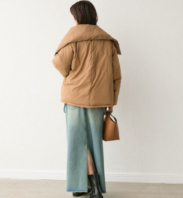  「【軽量705g】スタンドカラーダウンジャケット」|ダウン|