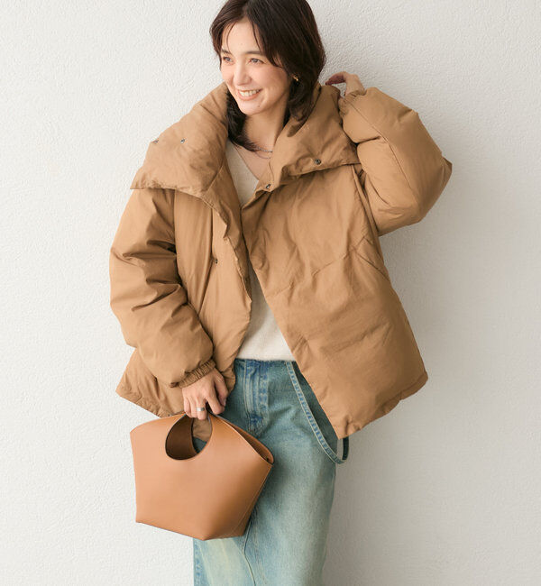  「【軽量705g】スタンドカラーダウンジャケット」|ダウン|