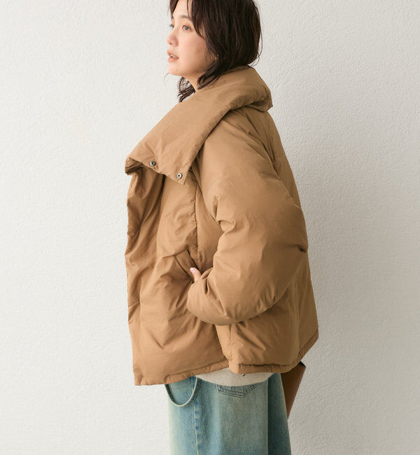  「【軽量705g】スタンドカラーダウンジャケット」|ダウン|