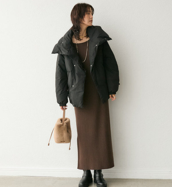  「【軽量705g】スタンドカラーダウンジャケット」|ダウン|