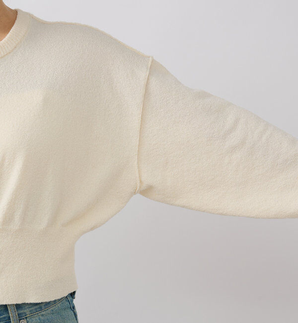  「【羽織でも１枚でも着れる】ブークレーzipニット」|カーディガン|