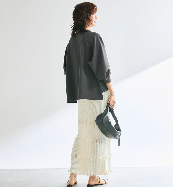  「【セットアップ対応】ウエービーリブスカート」|スカート|