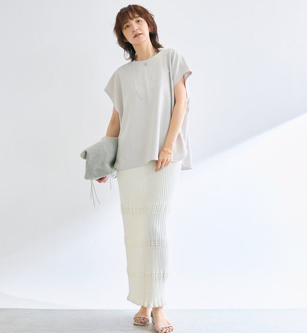  「【セットアップ対応】ウエービーリブスカート」|スカート|