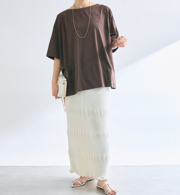  「【セットアップ対応】ウエービーリブスカート」|スカート|