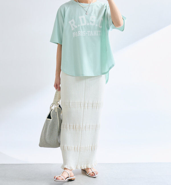  「【セットアップ対応】ウエービーリブスカート」|スカート|