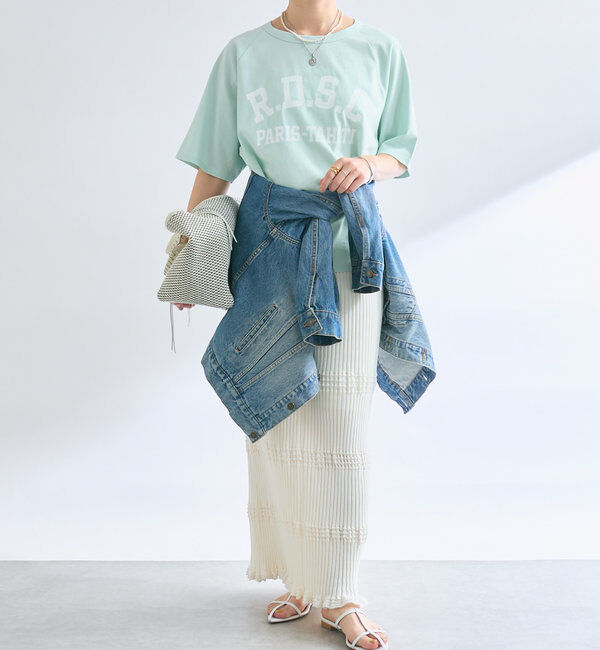  「【セットアップ対応】ウエービーリブスカート」|スカート|