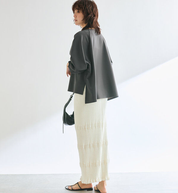  「【セットアップ対応】ウエービーリブスカート」|スカート|