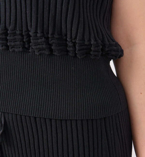  「【セットアップ対応】ウエービーリブスカート」|スカート|