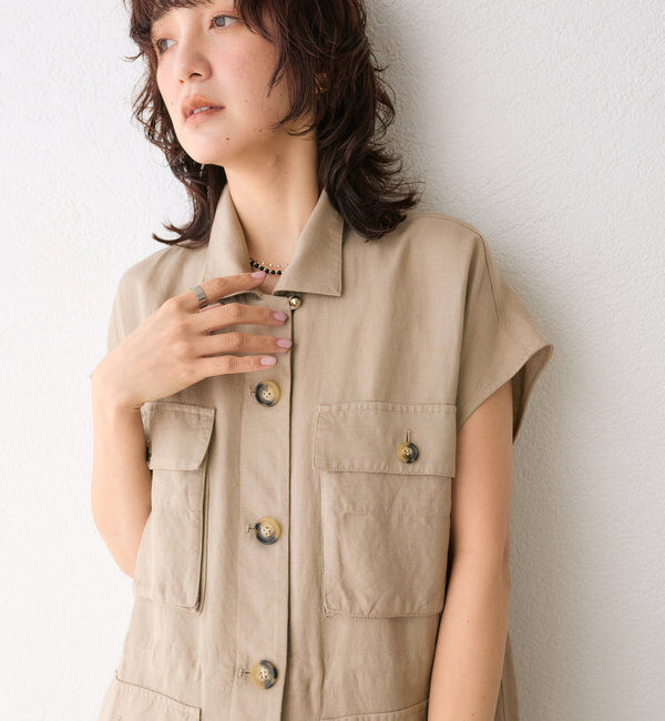  「【こなれ感抜群】ドロストサファリジレ」|ベスト・ジレ|