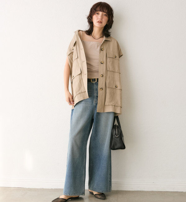  「【こなれ感抜群】ドロストサファリジレ」|ベスト・ジレ|