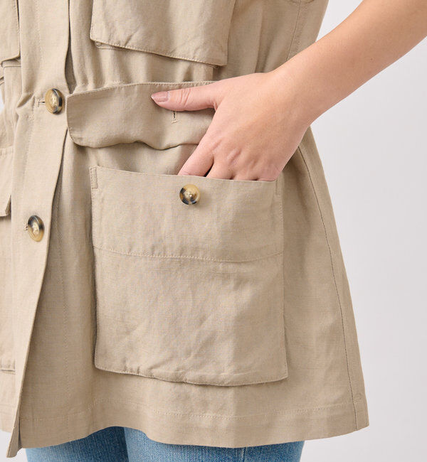  「【こなれ感抜群】ドロストサファリジレ」|ベスト・ジレ|