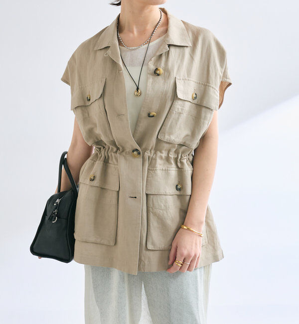  「【こなれ感抜群】ドロストサファリジレ」|ベスト・ジレ|