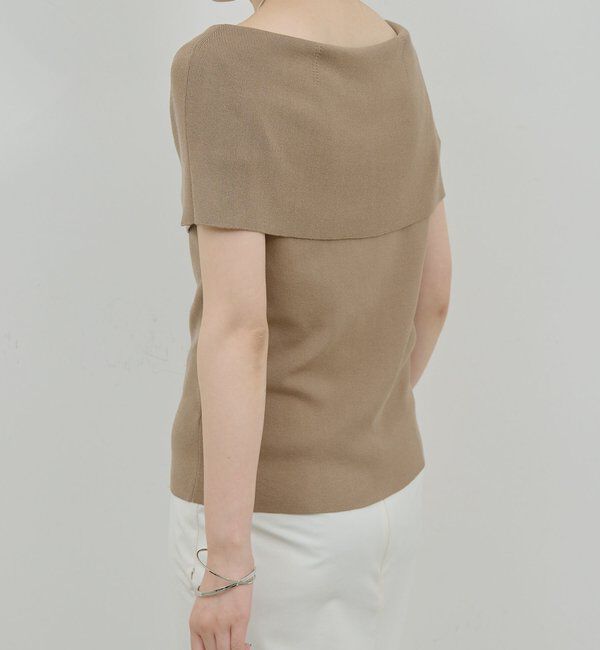  「【同素材あり】アイシーコットンオフショルニット」|ニット・セーター|